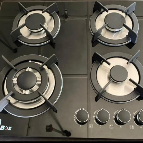 4 BURNER HOB GAS COOKER GLASSTOP 4 BURNER HOB GAS COOKER GLASSTOP