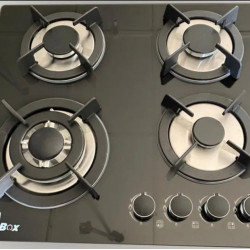 4 BURNER HOB GAS COOKER GLASSTOP