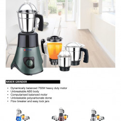 MIXER GRINDER ﻿﻿Dynamically balanced 750W heavy du