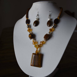 Tiger Eye Jewelry Set