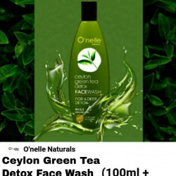 CEYLON GREEN TEA DETOX FACE WASH-100ML + (10ML)