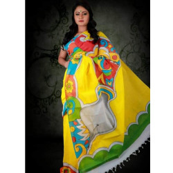 COTTON BATIK SAREE - INDIAN COTTON BATIK