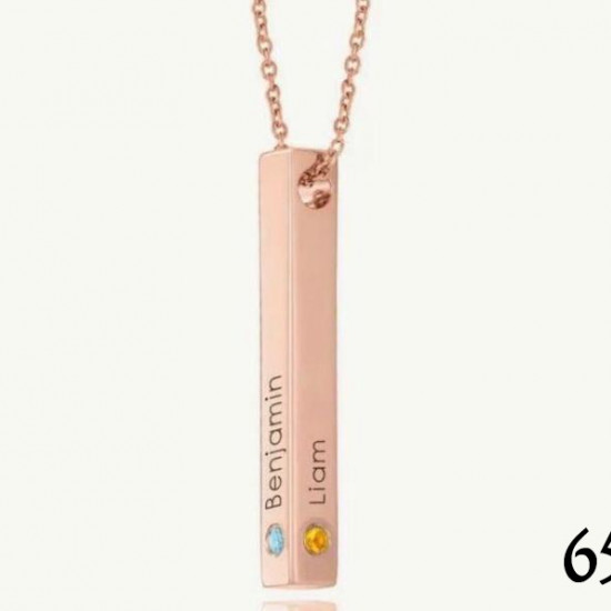 Bar Pendent With Necklace Bar Pendent With Necklace